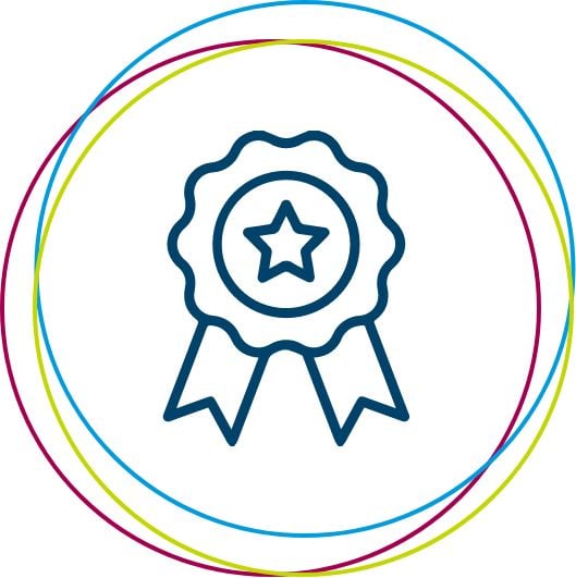 certificaat van voltooiing icoon